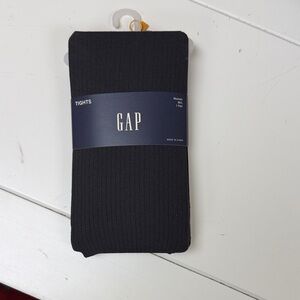 GAP Black Ribbed Tights